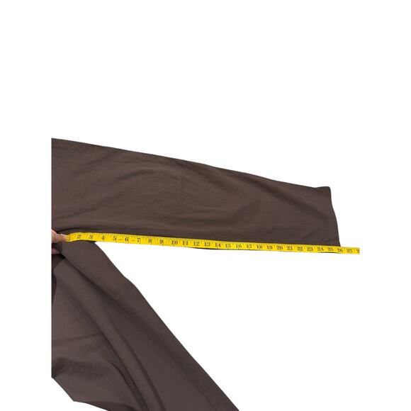 Eileen Fisher Brown Comfortable Organic Cotton Pull Up Slim Ankle Pant Large - Picture 4 of 7